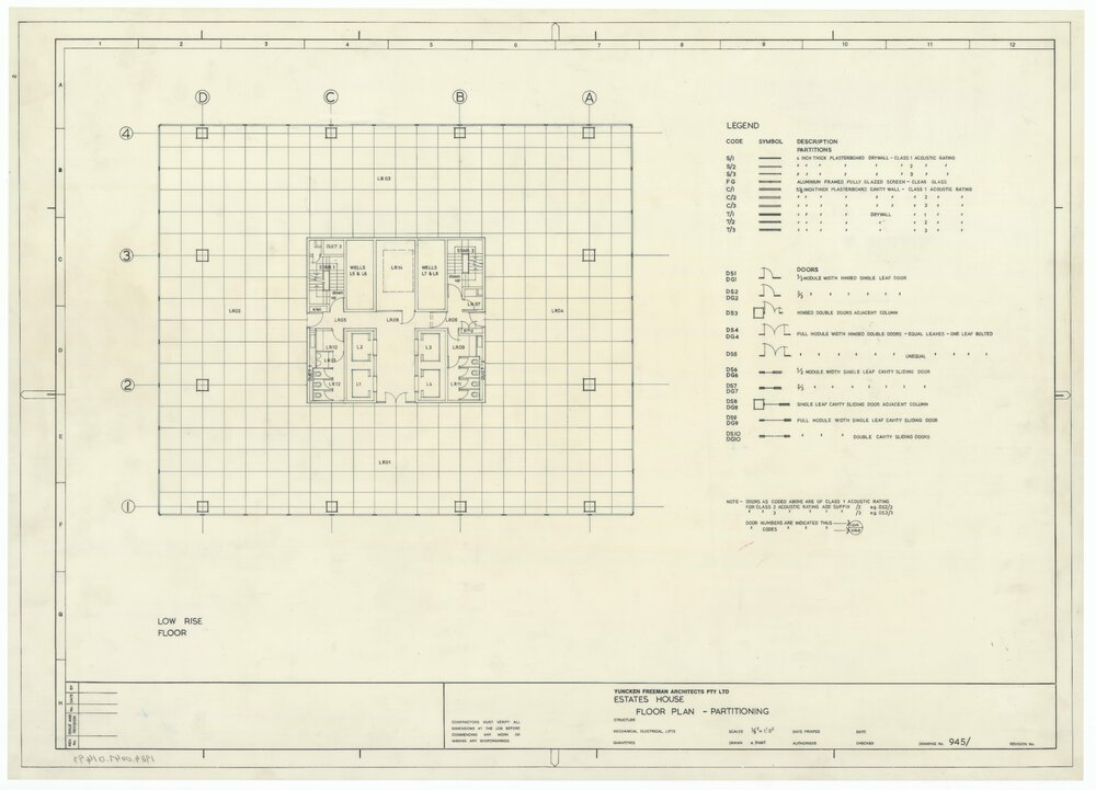 Estates House. Floor Plan Partitioning