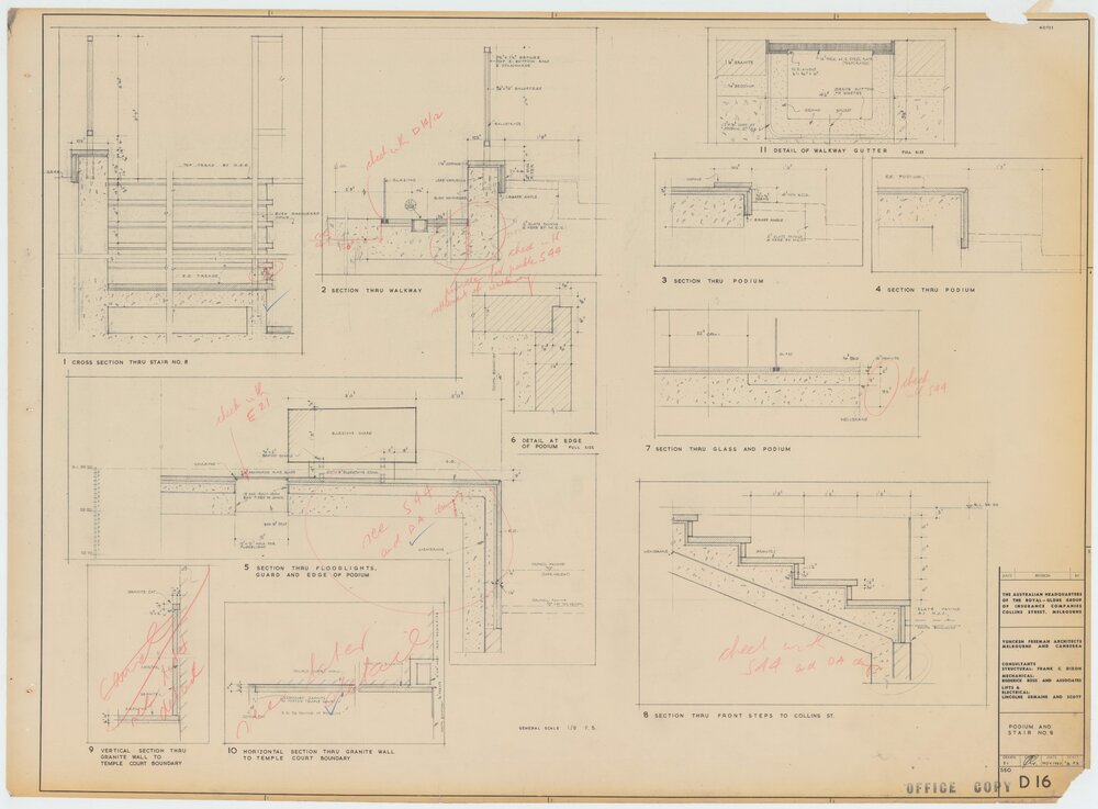 Royal Globe Insurance. Podium &amp; Stair No 8