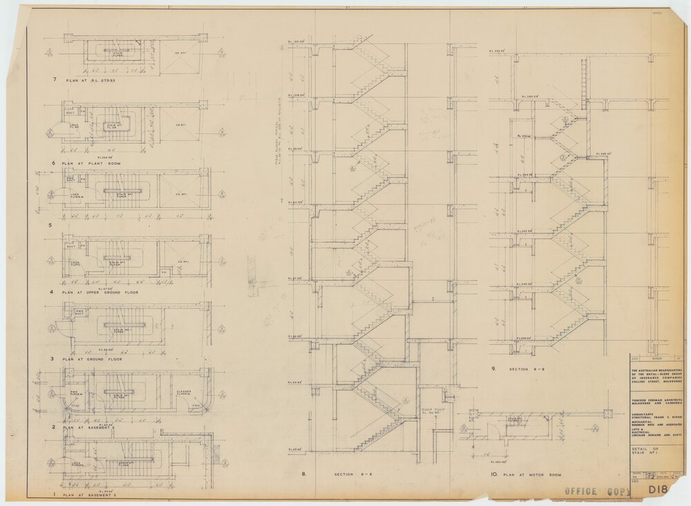 Royal Globe Insurance. Detail of Stair No 1