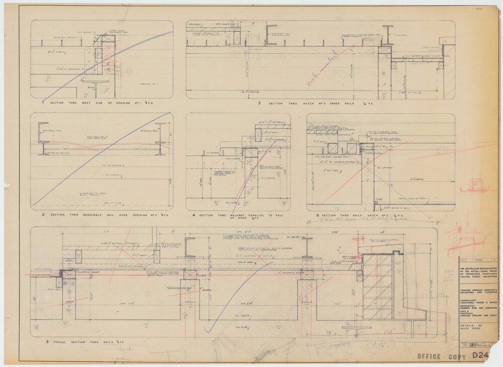 Royal Globe Insurance. Details of Main Roof