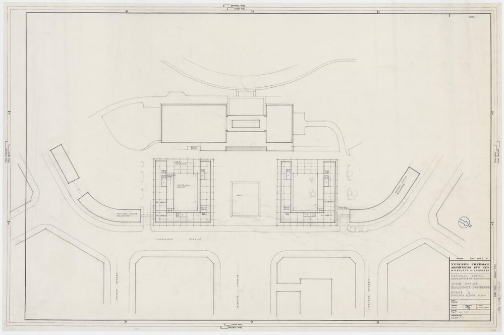Civic Office Buildings, Canberra, Stage 2, Ground Floor Plan