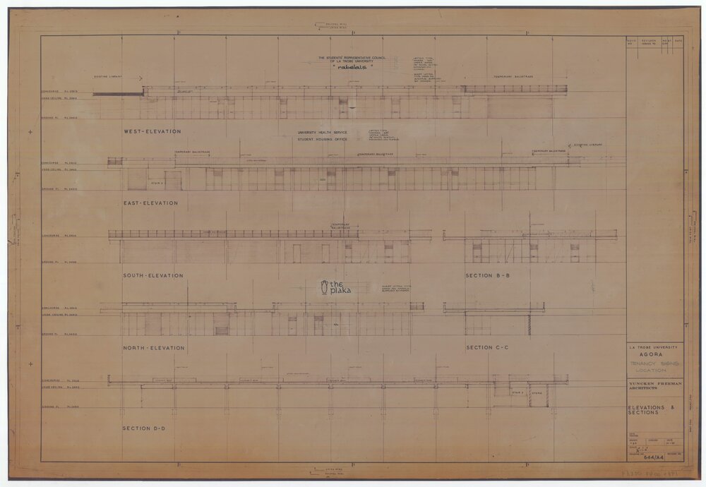 [La Trobe University Agora] Elevations &amp; Sections