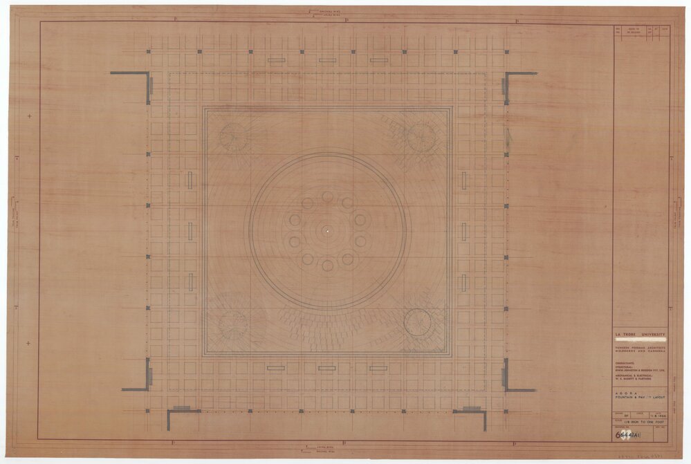 [La Trobe University] Agora Fountain &amp; Pavement Layout