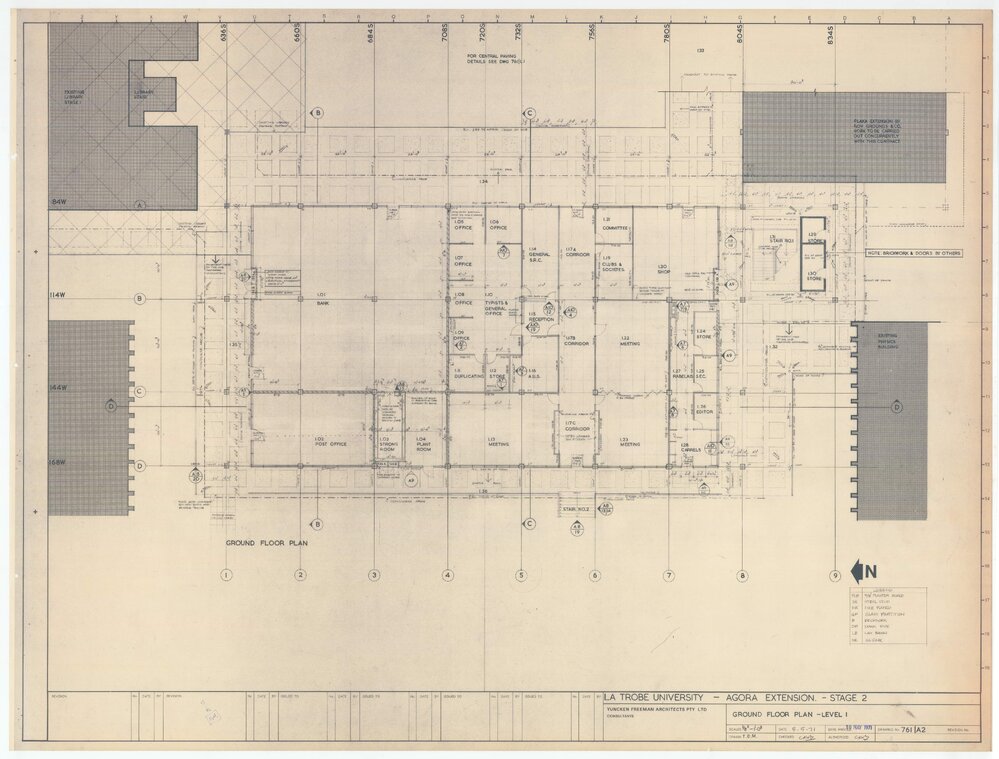 [La Trobe University Agora Extension - Stage 2] Ground Floor Plan Level 1