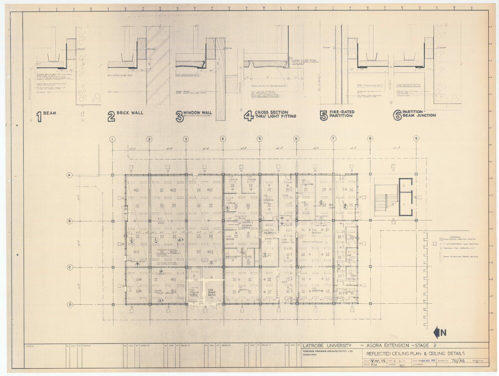 [La Trobe University Agora Extension - Stage 2] Reflected Ceiling Plan &amp; celing Details