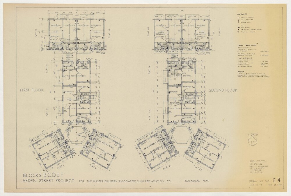 [Arden Street Project]. Blocks B, C, D, E, F
