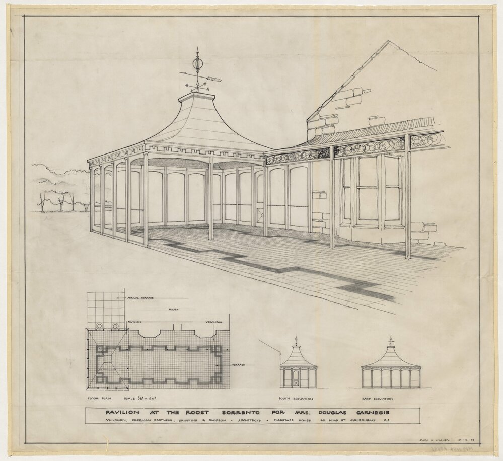 [Douglas Carnegie Residence]. Pavilion at the Roost, Sorrento