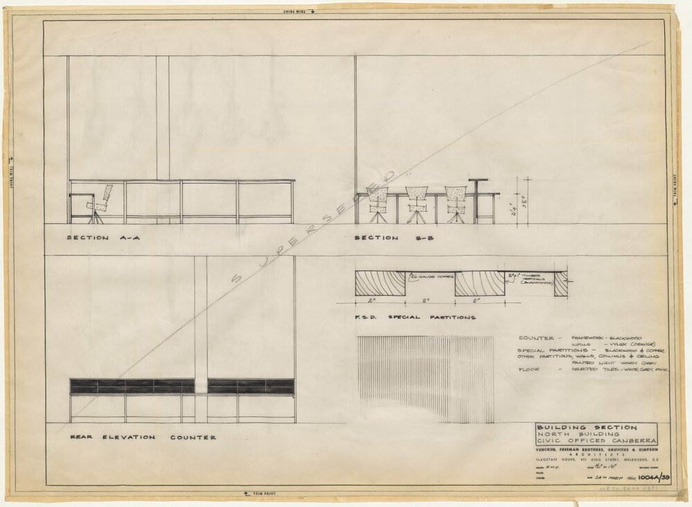 [National Capital Development Commission]. Building Section, North Building, Civic Offices Canberra