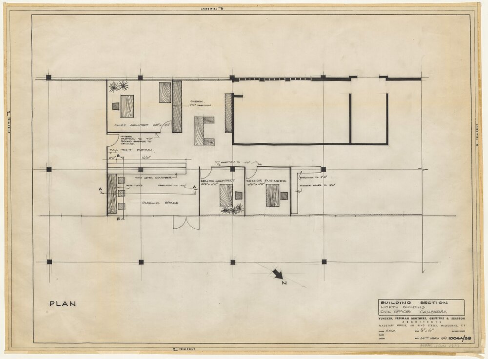 [National Capital Development Commission]. Building Section, North Building, Civic Offices Canberra
