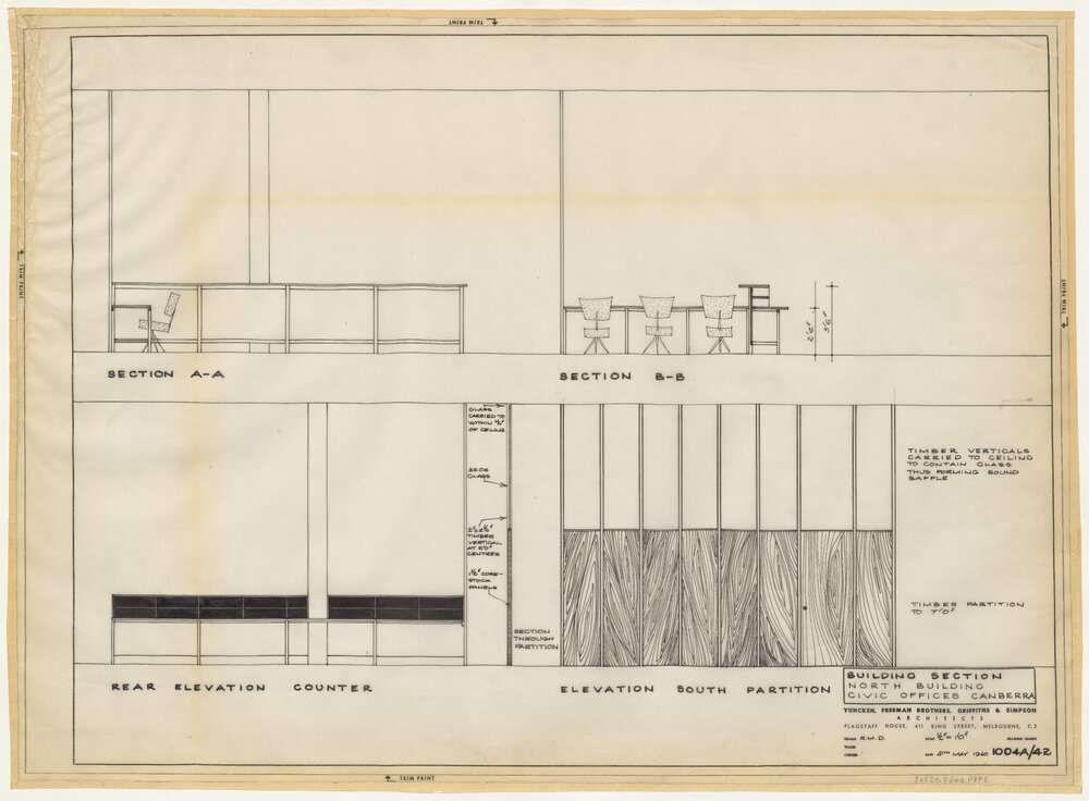 [National Capital Development Commission]. Building Section, North Building, Civic Offices Canberra
