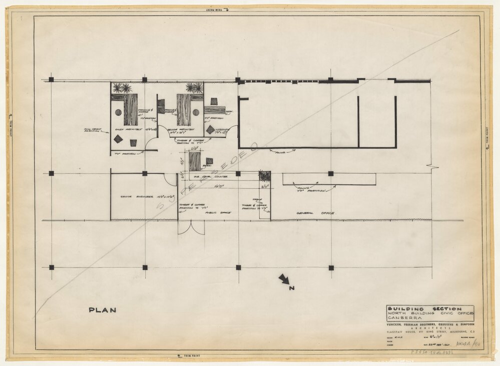 [National Capital Development Commission]. Building Section, North Building, Civic Offices Canberra