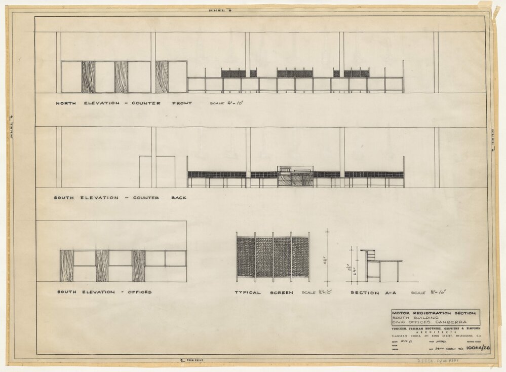 [National Capital Development Commission]. Motor Registration Section, South Building, Civic Offices, Canberra