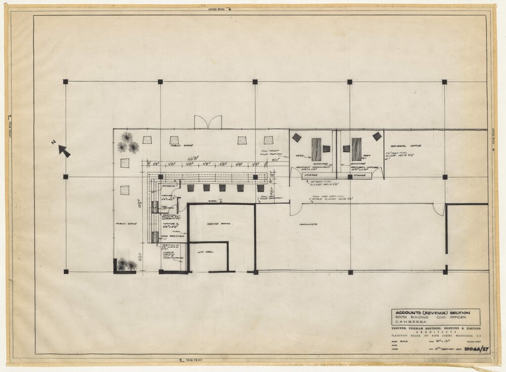 [National Capital Development Commission]. Accounts (Revenue) Section, South Building, Civic Offices, Canberra