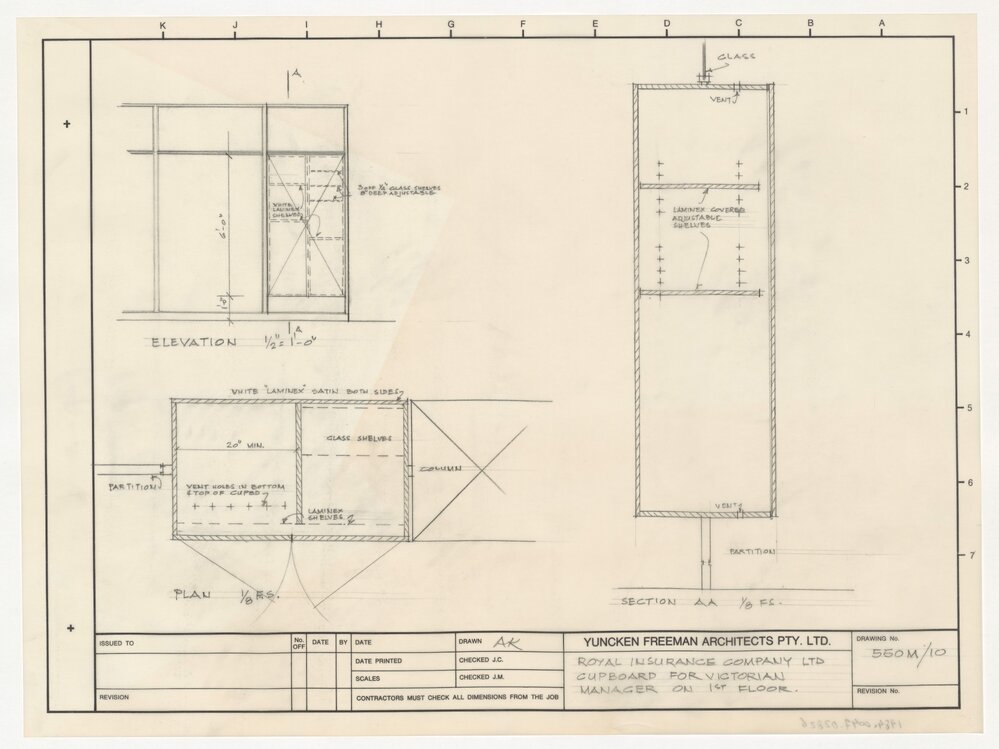 [The Royal-Globe Group of Companies]. Cupboard for Victoria Manager on 1st Floor