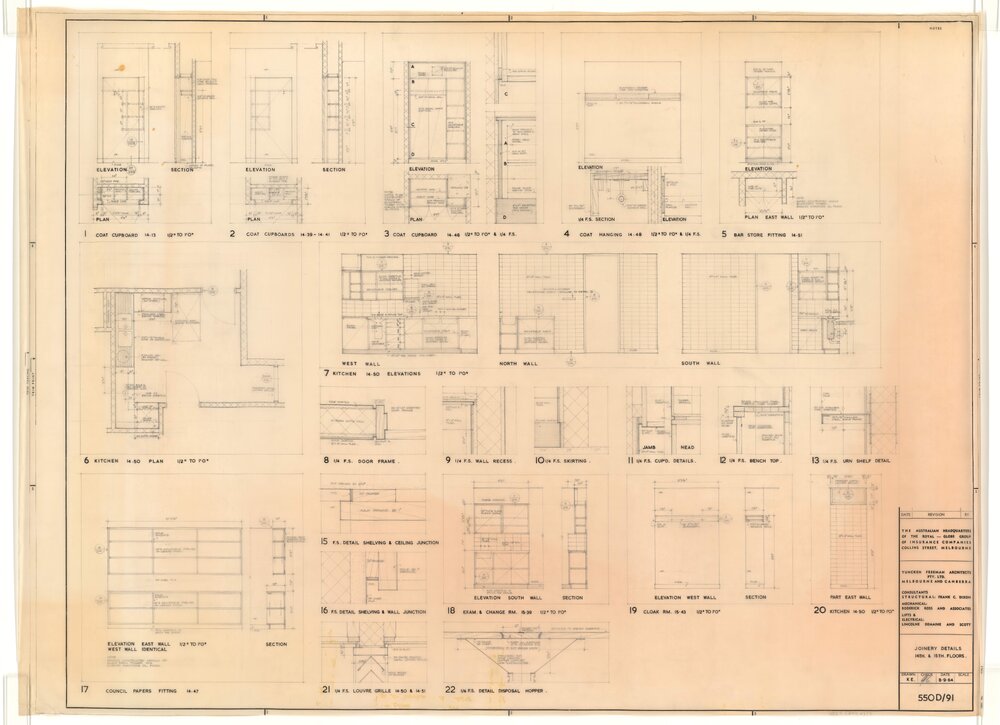 [The Royal-Globe Group of Companies]. Joinery Details