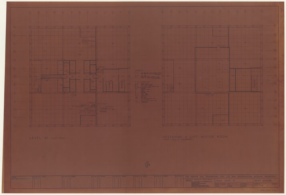PLAN LEVEL 41 WATER SERVICES [BHP House]