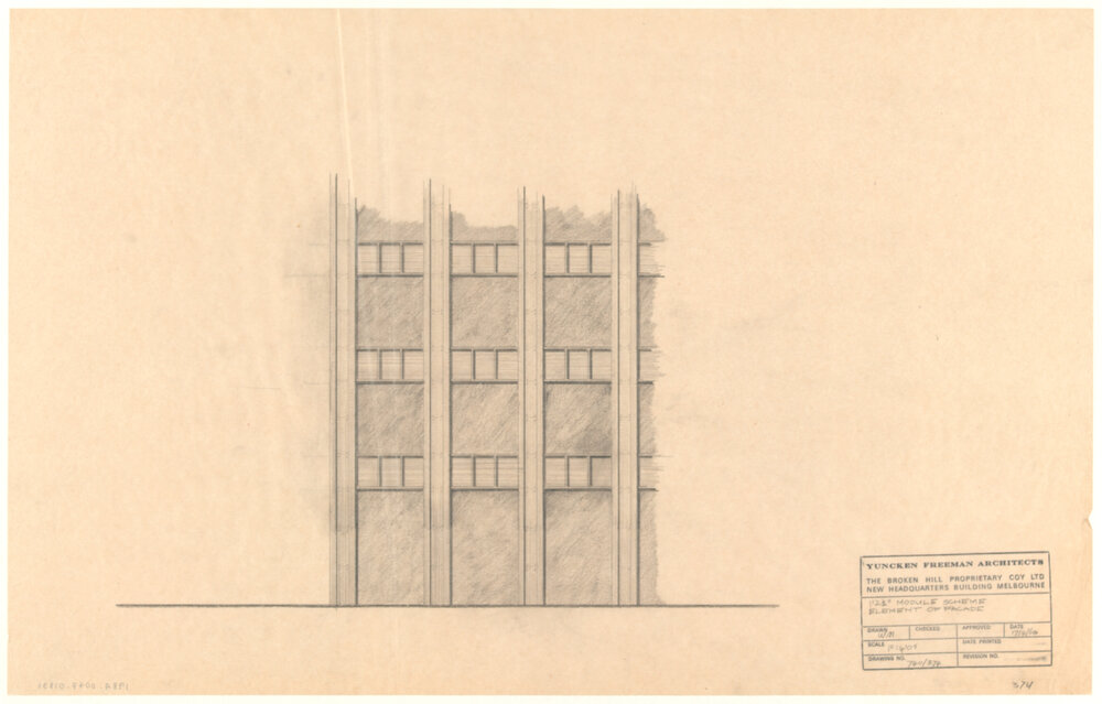 1'2 1/2" MODULE SCHEME ELEMENT OF FACADE  [BHP House]