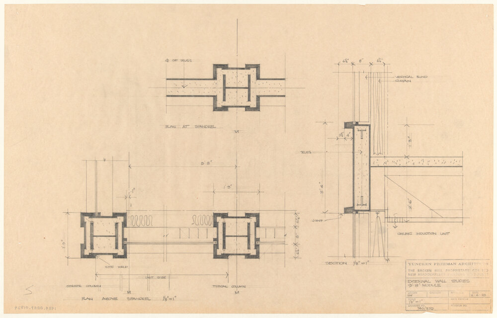EXTERNAL WALL STUDIES 9'-8" MODULE [BHP House]