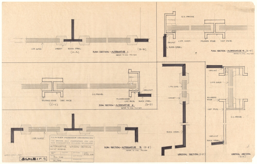 ALTERNATIVE WINDOW DETAILS 20'-0" SCHEME [BHP House]