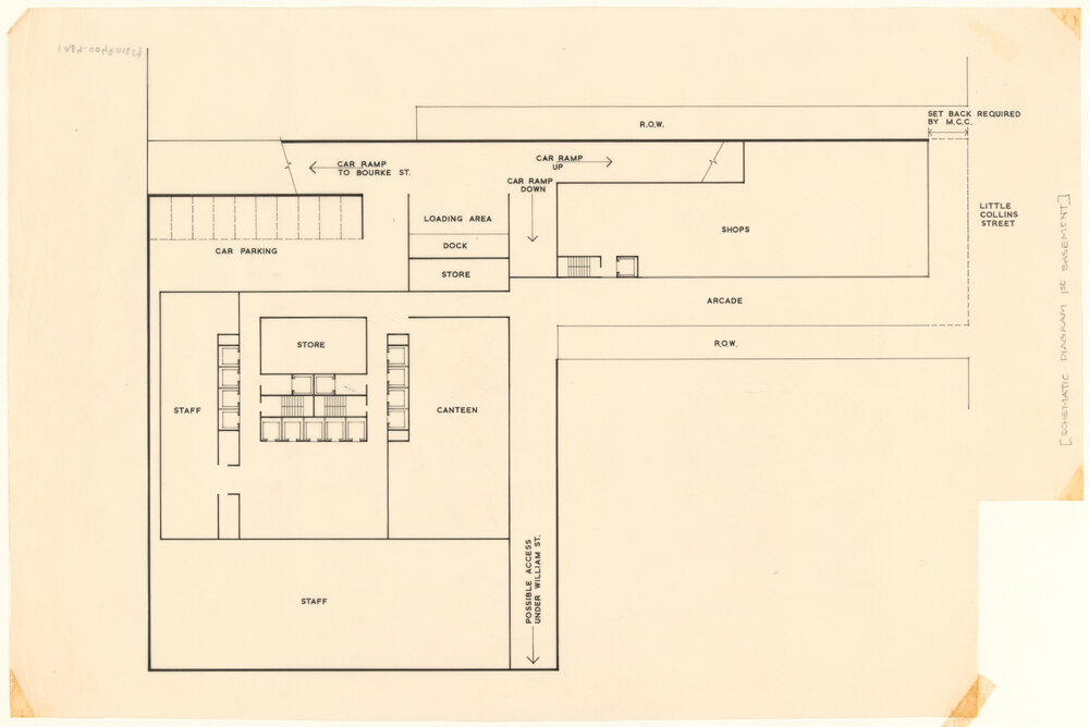 SCHEMATIC DIAGRAM 1ST BASEMENT [BHP House]