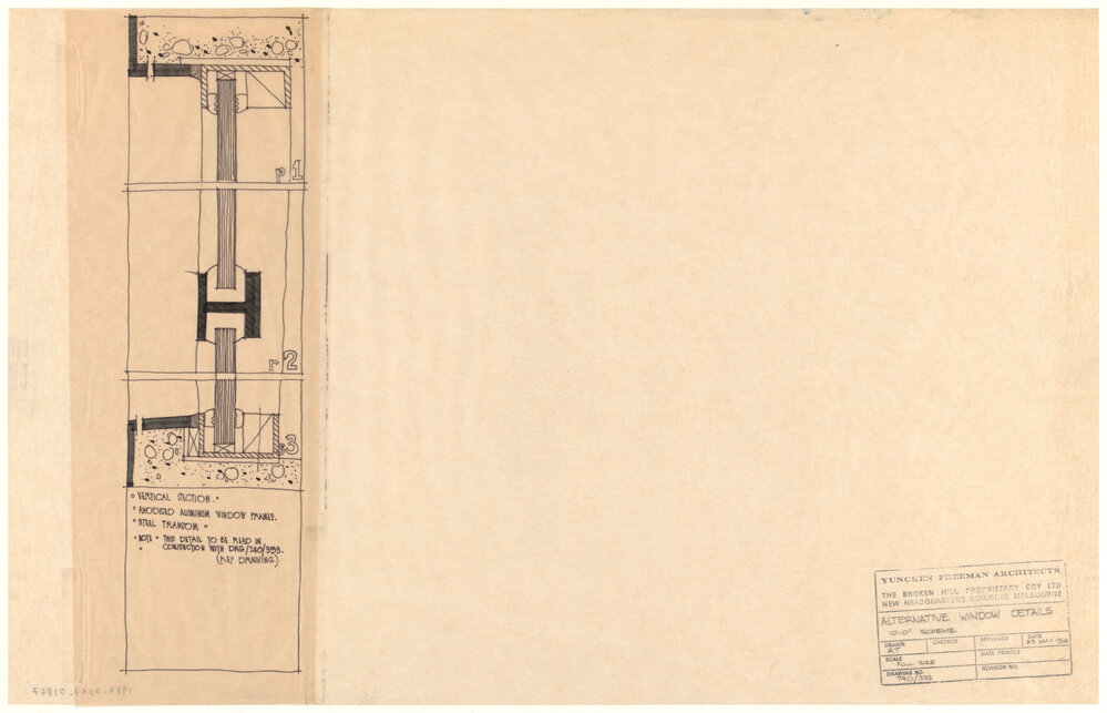 ALTERNATIVE WINDOW DETAILS 10'-0" SCHEME [BHP House]