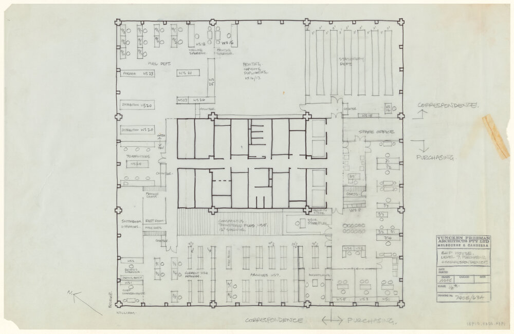 BHP HOUSE. LEVEL 7, PURCHASING   CORRESPONDENCE [BHP House]
