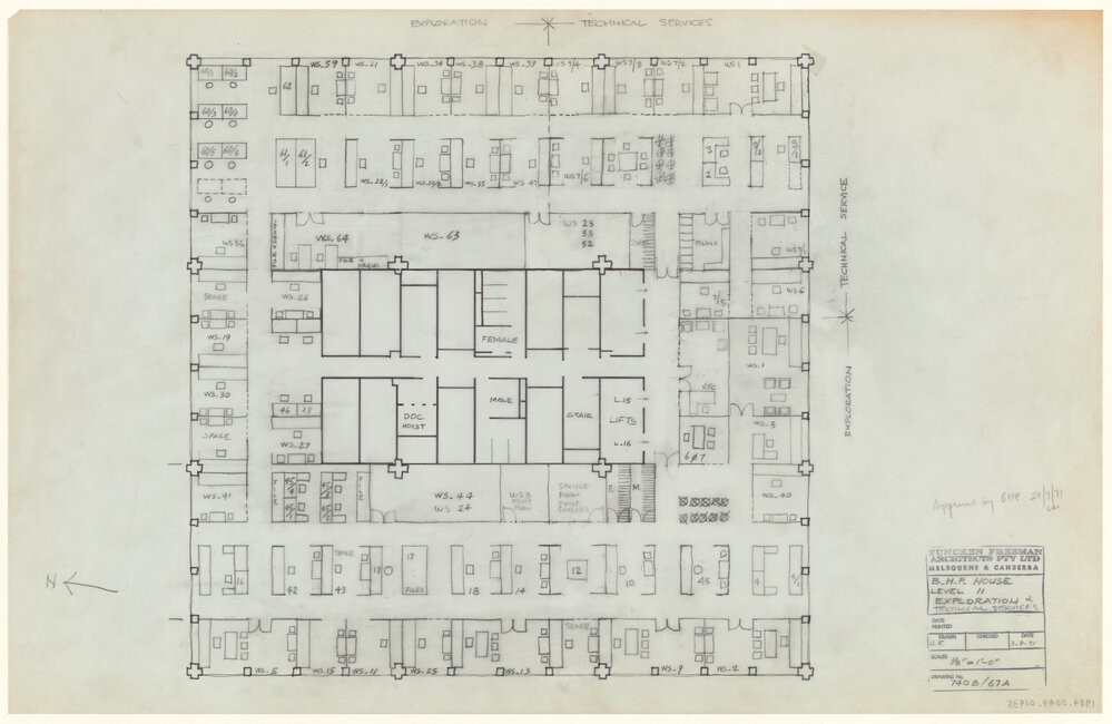 B.H.P. HOUSE LEVEL 11 EXPLORATION &amp; TECHNICAL SERVICES [BHP House]