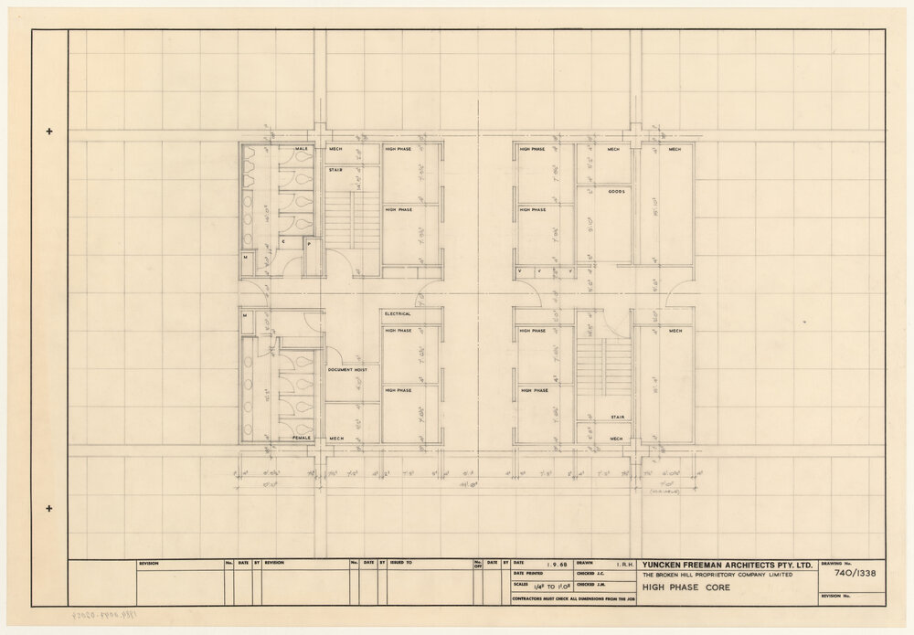 THE BROKEN HILL PROPRIETORY COMPANY LIMITED HIGH PHASE CORE [BHP House]