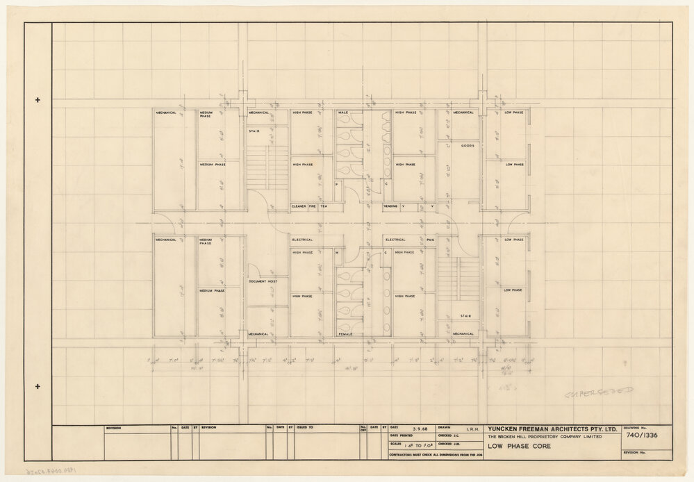 THE BROKEN HILL PROPRIETORY COMPANY LIMITED LOW PHASE CORE [BHP House]