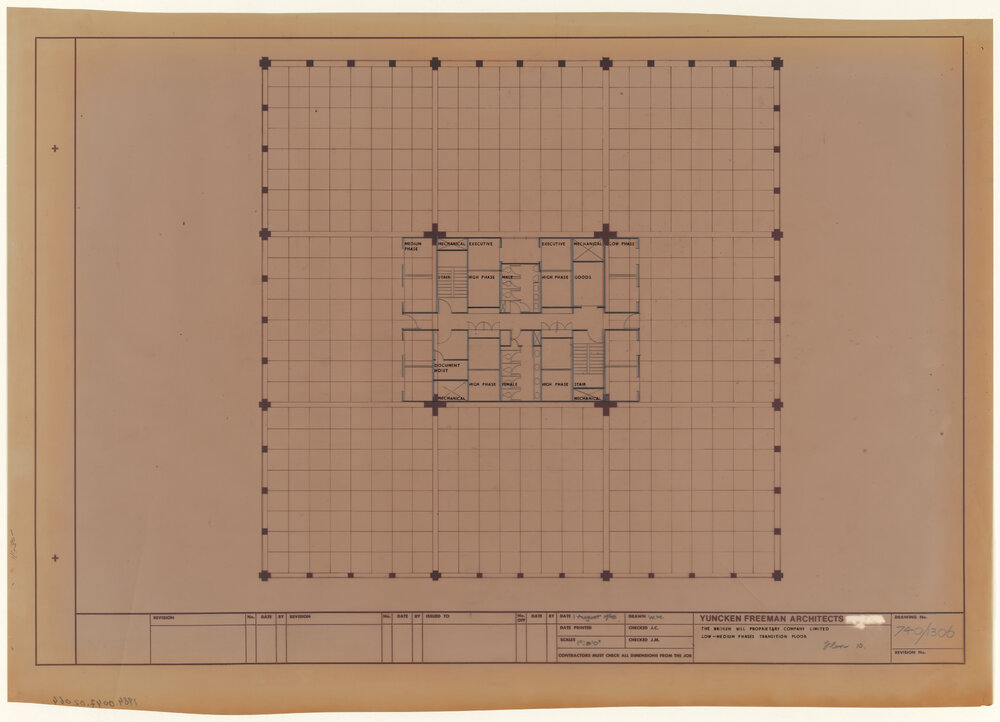 THE BROKEN HILL PROPRIETARY COMPANY LIMITED LOW-MEDIUM PHASES TRANSITION FLOOR FLOOR 10 [BHP House]