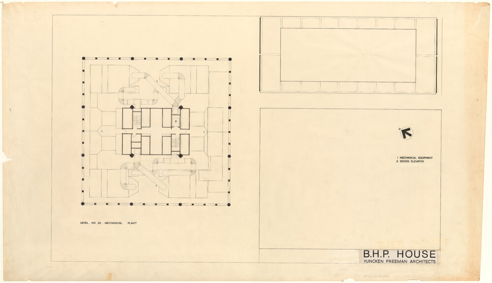 LEVEL NO 23 MECHANICAL PLANT [BHP House]