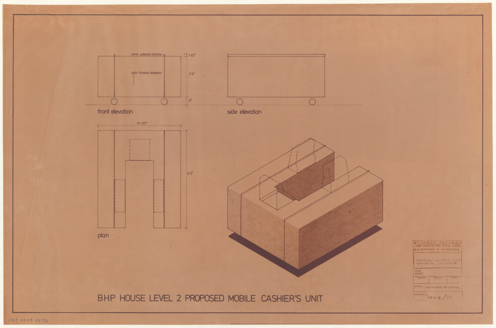 PROPOSED CASHIERS UNIT BHP HOUSE CAFETERIA [BHP House]