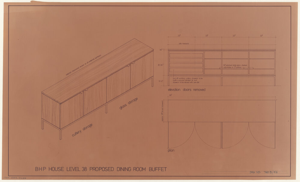 BHP HOUSE LEVEL 38 PROPOSED DINING ROOM BUFFET [BHP House]