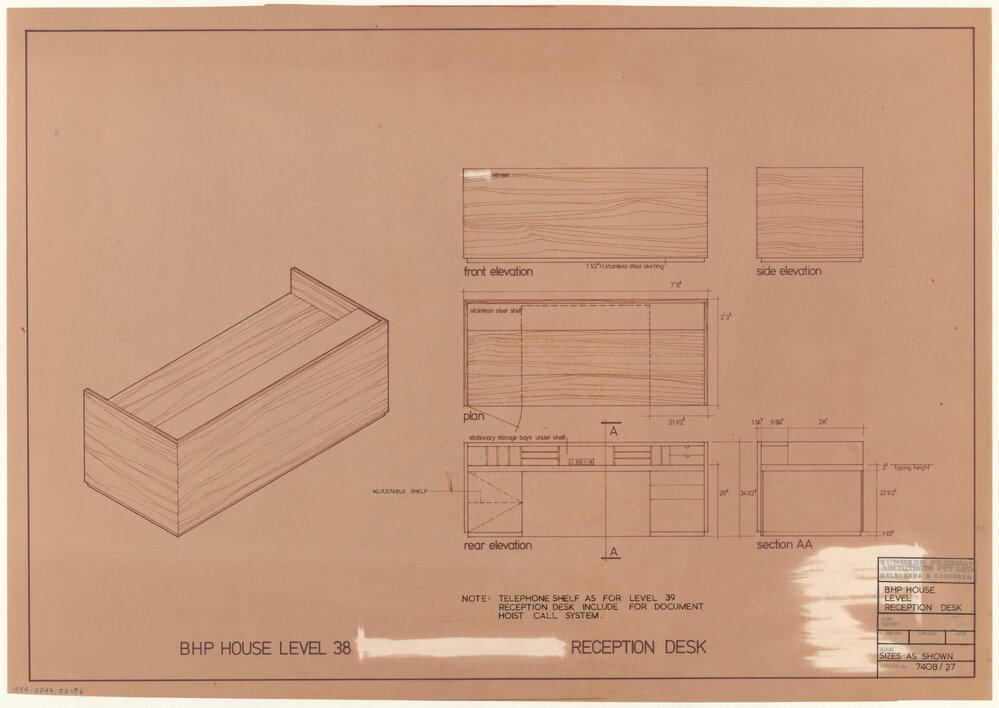 BHP HOUSE LEVEL RECEPTION DESK [BHP House]