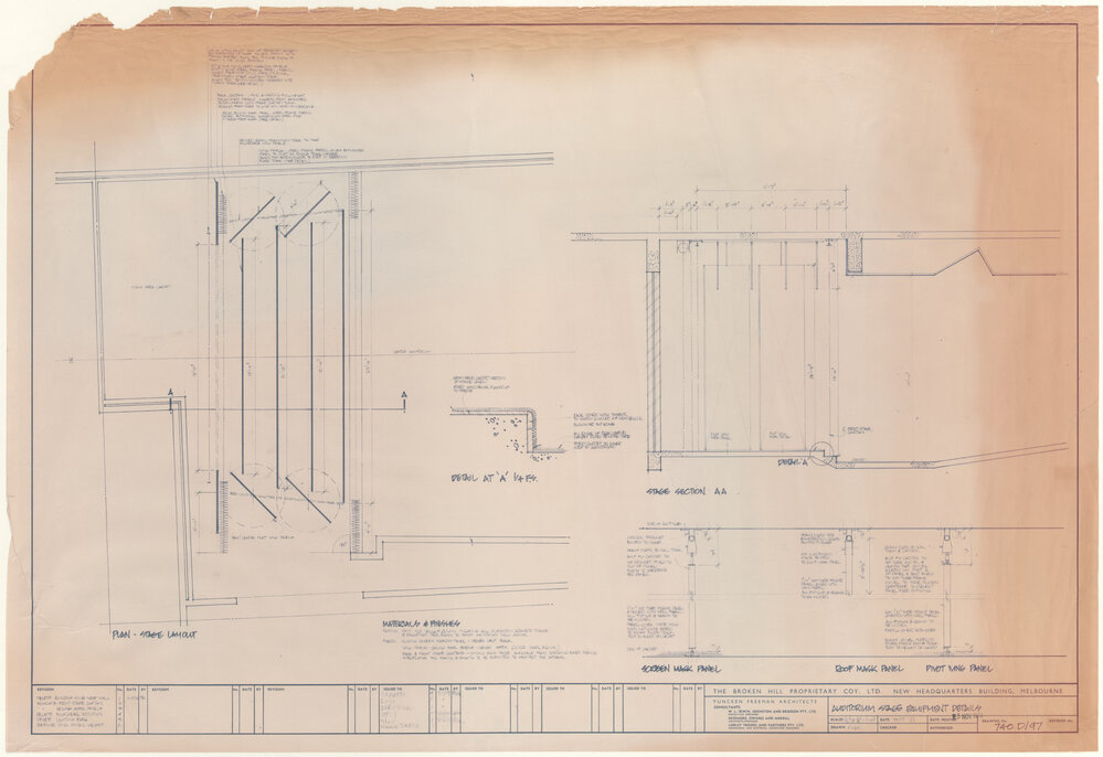 AUDITORIUM STAGE EQUIPMENT DETAILS [BHP House]
