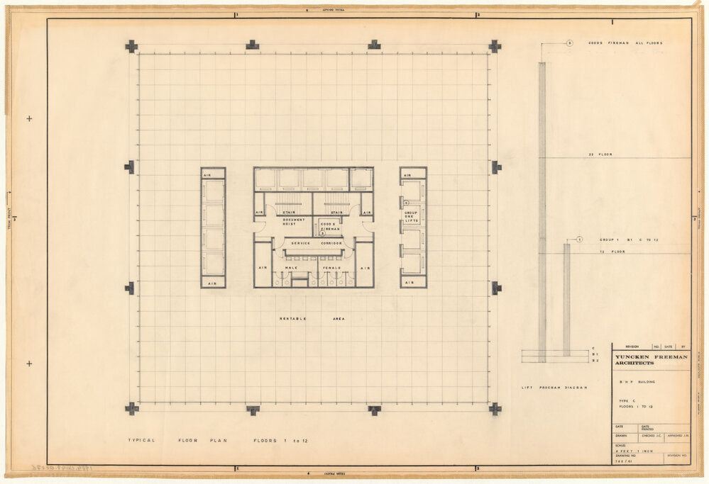 B H P BUILDING TYPE C FLOORS 1 TO 12 [BHP House]