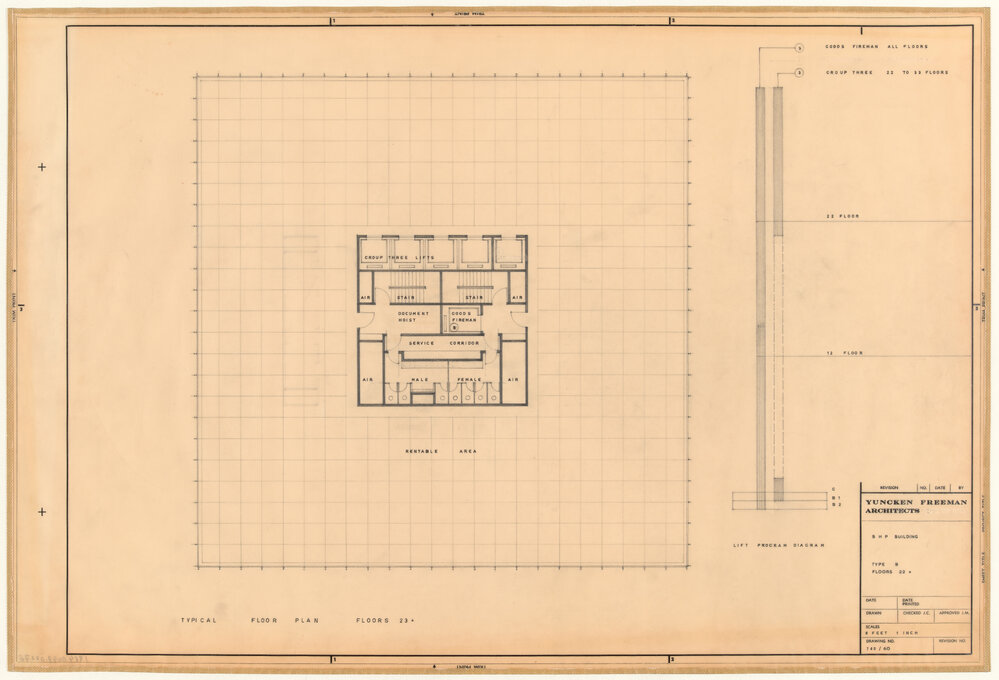 B H P BUILDING TYPE B FLOORS 22  [BHP House]