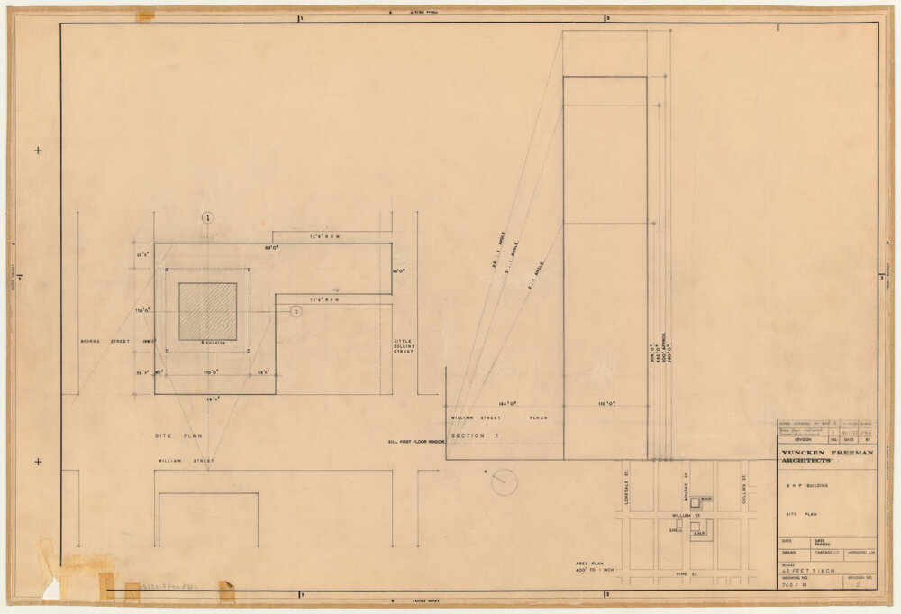B H P BUILDING SITE PLAN [BHP House]