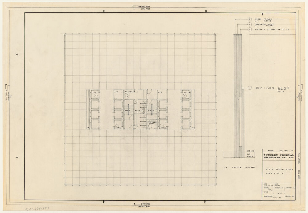 B H P TYPICAL FLOOR CORE TYPE 3 [BHP House]