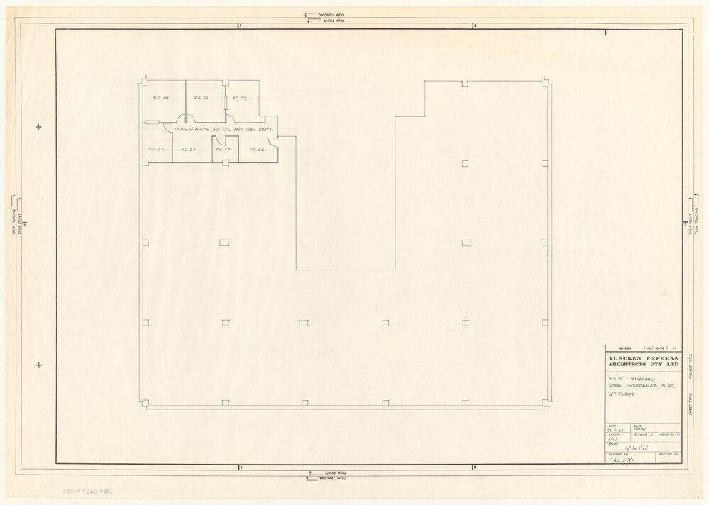 B.H.P. TENANCY ROYAL INSURANCE BLDG. 6TH FLOOR [BHP House]