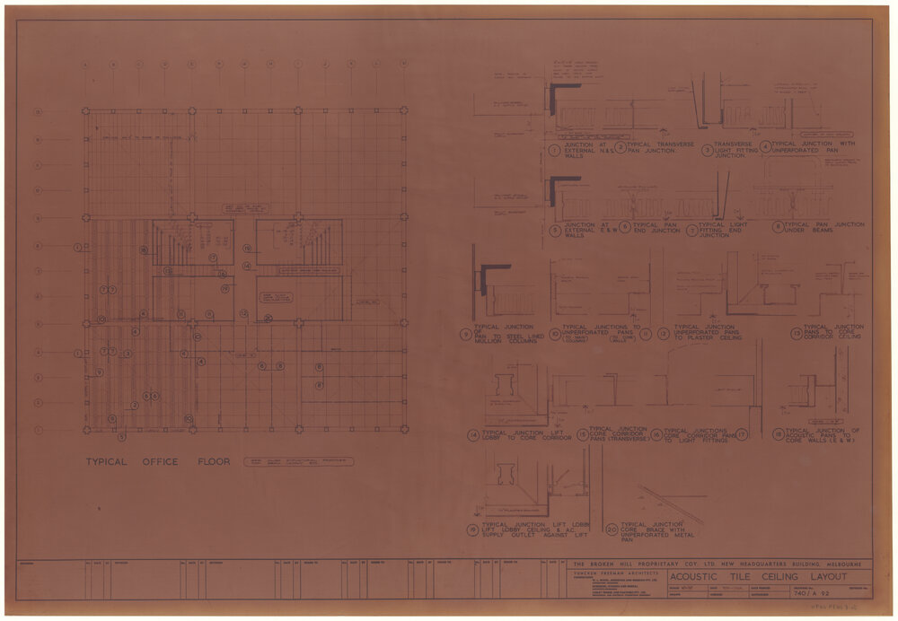ACOUSTIC TILE CEILING LAYOUT [BHP House]