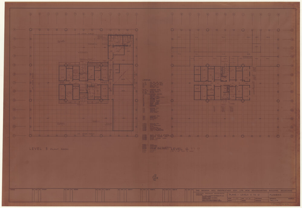 PLANS - LEVELS 5 TO 12 PLUMBING [BHP House]