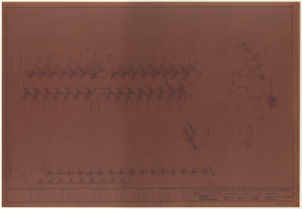 ISOMETRICS - LEVELS 5 TO 21 PLUMBING [BHP House]