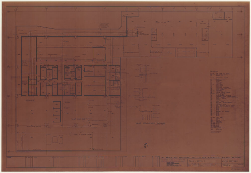 PLAN - LEVEL 1 WATER SERVICES [BHP House]