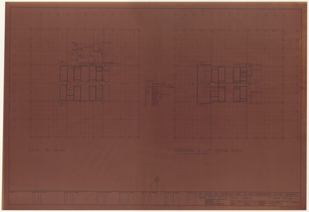 PLAN LEVEL 23 WATER SERVICES [BHP House]
