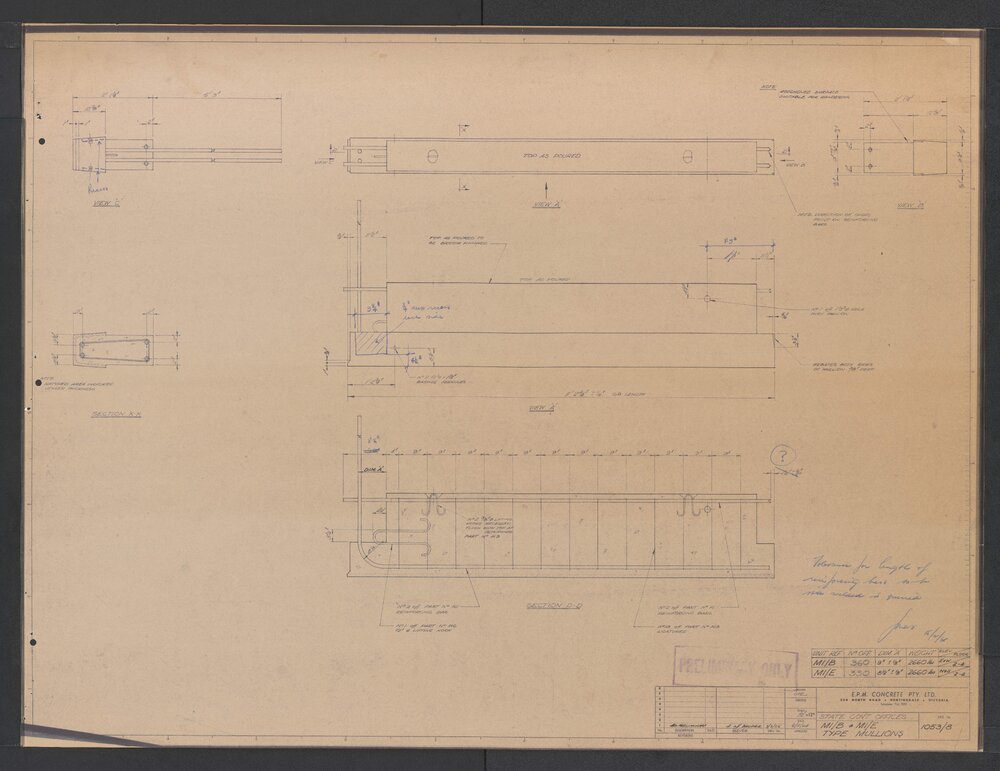 [State Government Offices - Treasury Place]. MI/B and MI/E Type Mullions