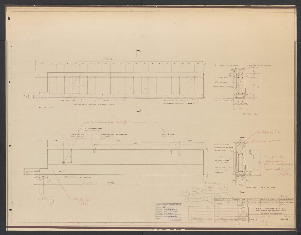 [State Government Offices - Treasury Place]. Stage 2 Mullion Type