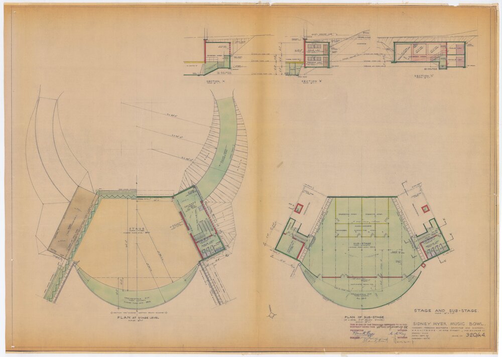 Stage and Sub-Stage, Sidney Myer Music Bowl