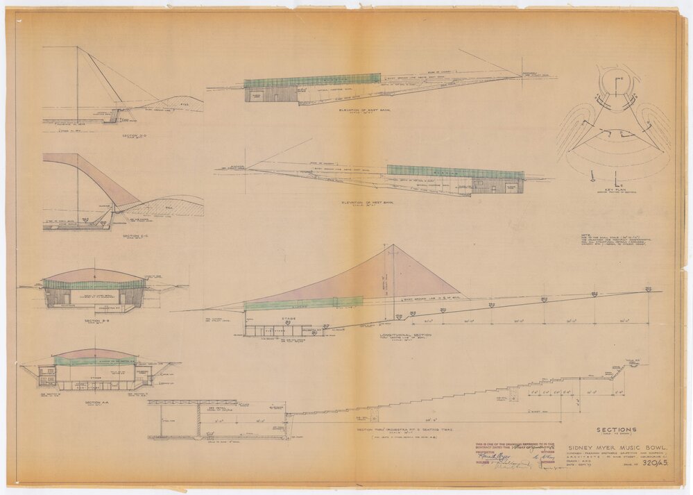 Sections, Sidney Myer Music Bowl