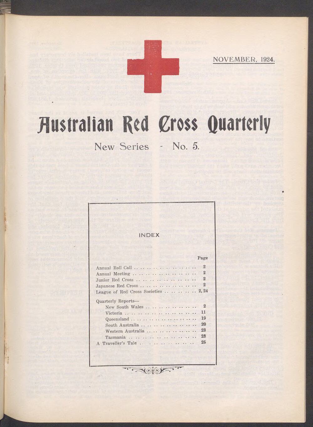 Australian Red Cross Quarterly - New Series No. 5